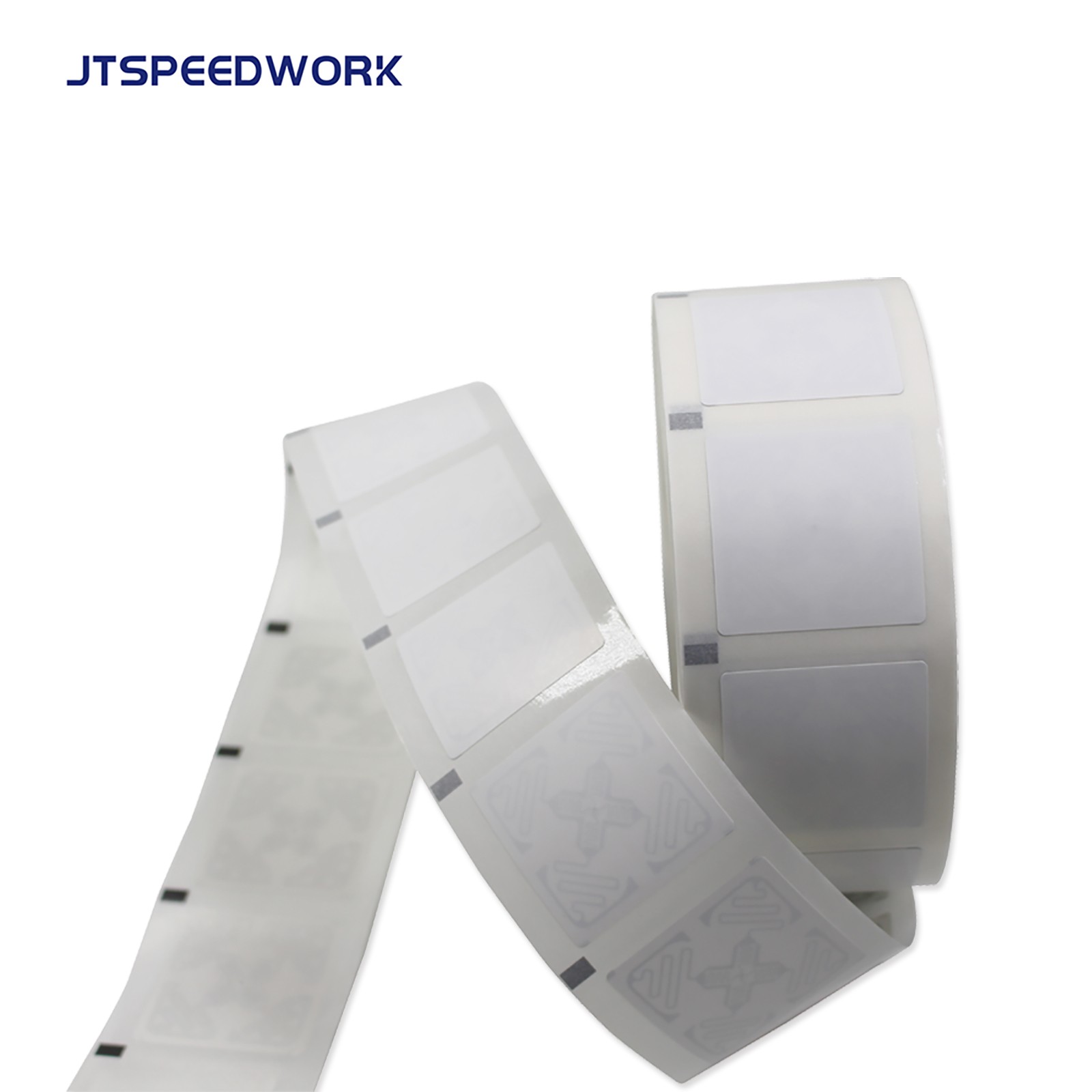 JT-IH47 50*50 mm UHF RFID 860-960MHz UCODE 9 Klistremerkeetikett