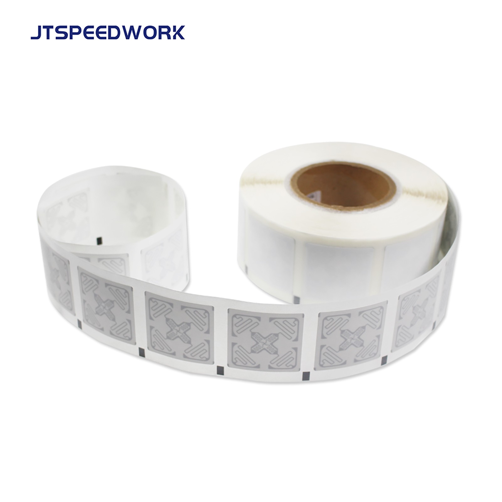 JT-IH47 50*50 mm UHF RFID 860-960MHz UCODE 9 Klistremerkeetikett