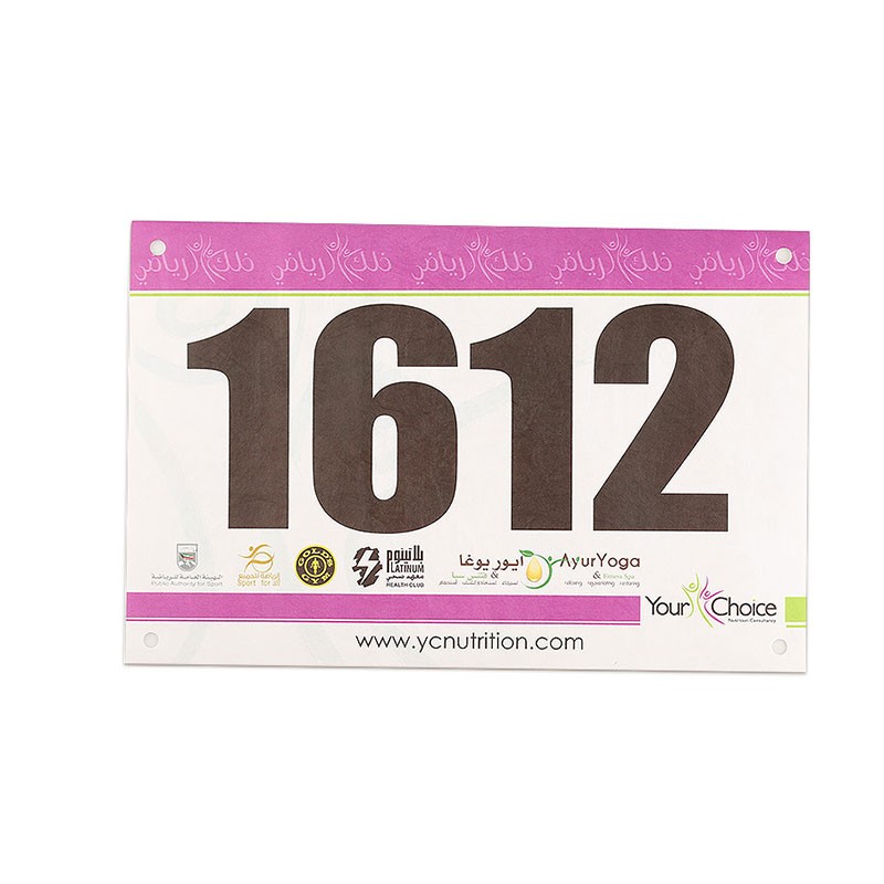 JT-240190 902-928MHZ vanntett RFID Tyvek maratonløpsmerke