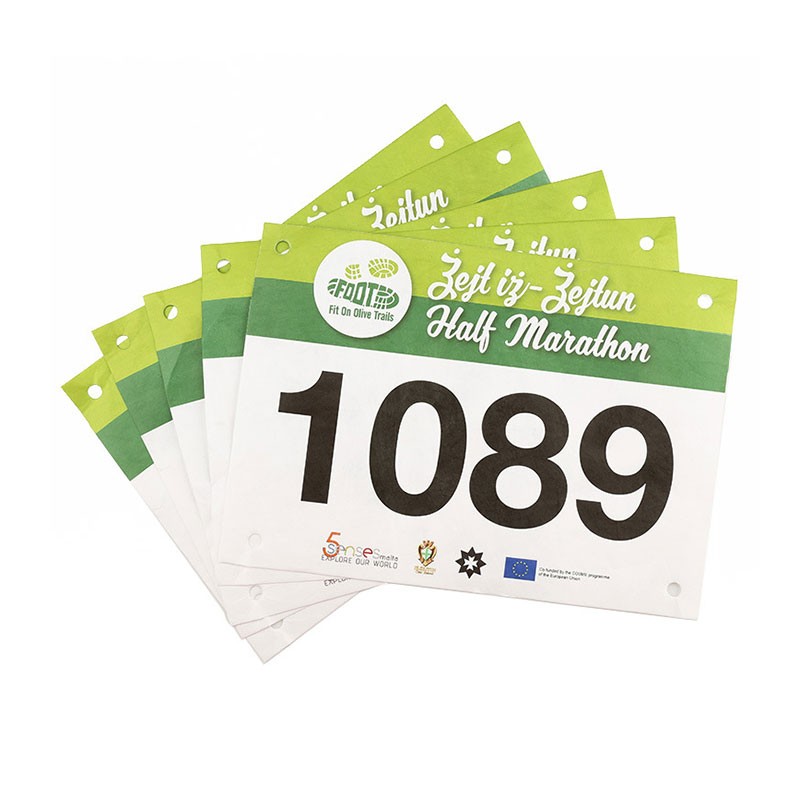 JT-240190 902-928MHZ vanntett RFID Tyvek maratonløpsmerke