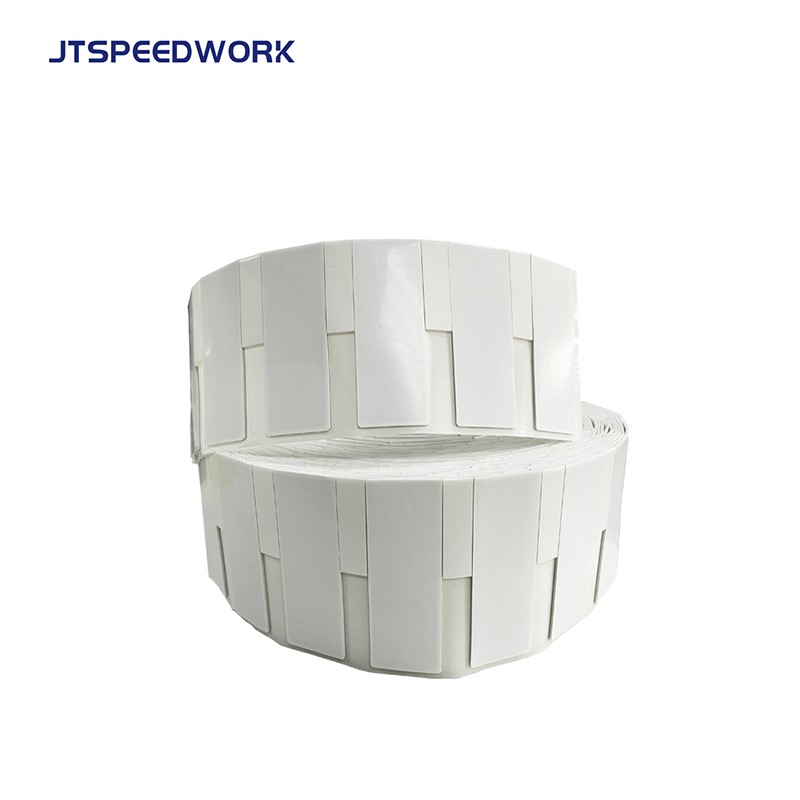 JT-K8025 80*25*1,26 mm 860–960 MHz UHF fleksibel utskrivbar RFID-etikett med metallutskrift Impinj Monza R6-P