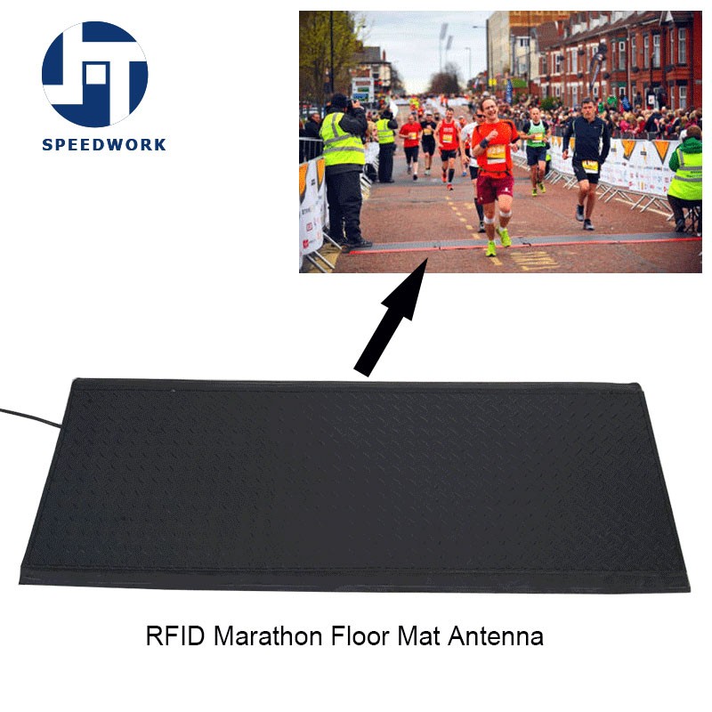 Blå farge maraton sportstidtaking UHF RFID gulvmatteantenne