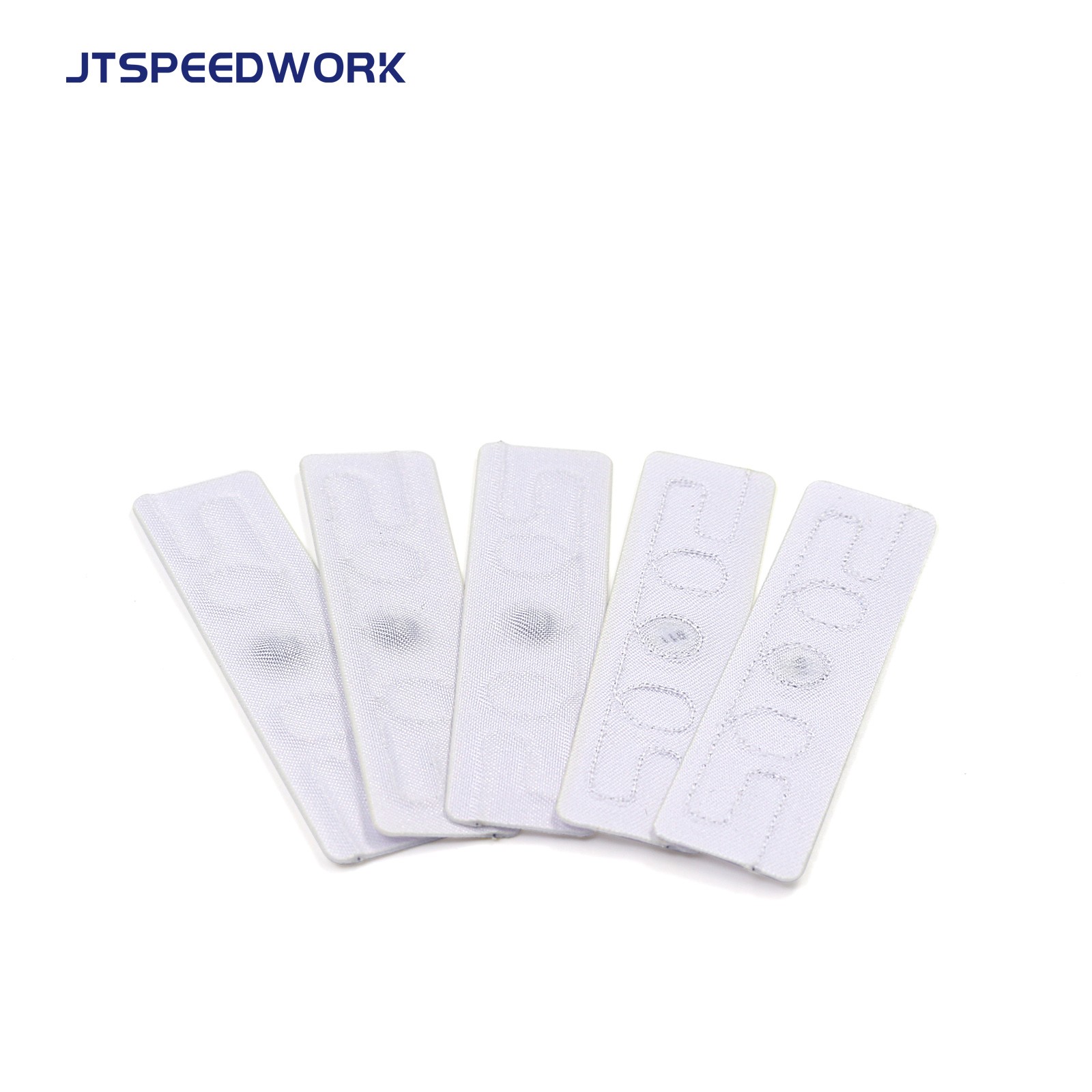 JT-F5815 58 * 15 mm 860-960 MHz UHF stoffvask tekstilvaskbar RFID-tag