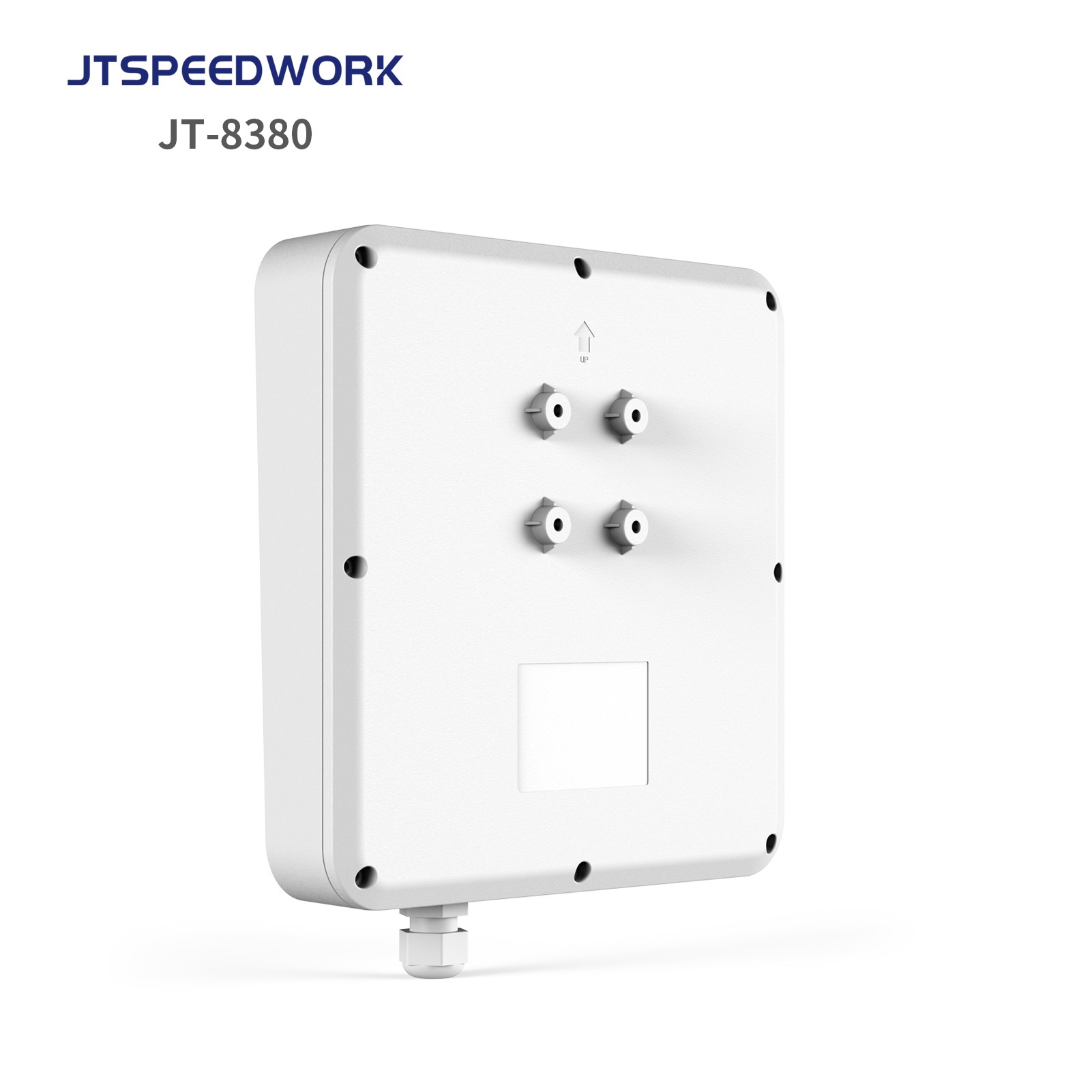 JT-8380 0–6 m UHF RFID 902–928 MHz integrert leser for mellomregisteret