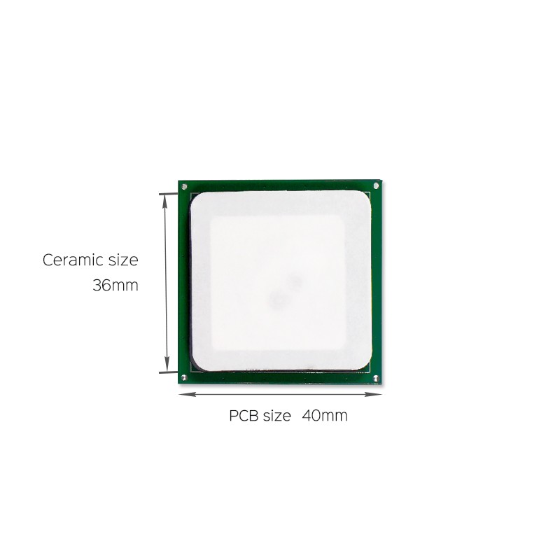 JT-T0036 3dBi UHF RFID keramisk antenne 36*36mm 865-868/902-928MHz RHCP for PDA