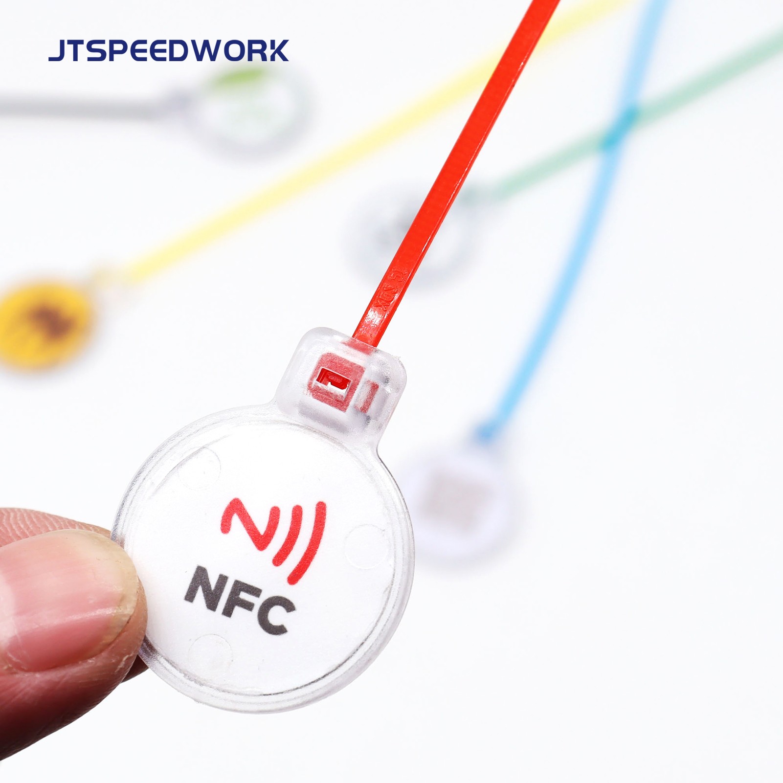 JT-ZD28T UHF/NFC/LF RFID-kabelstripsmerkelapp IP67