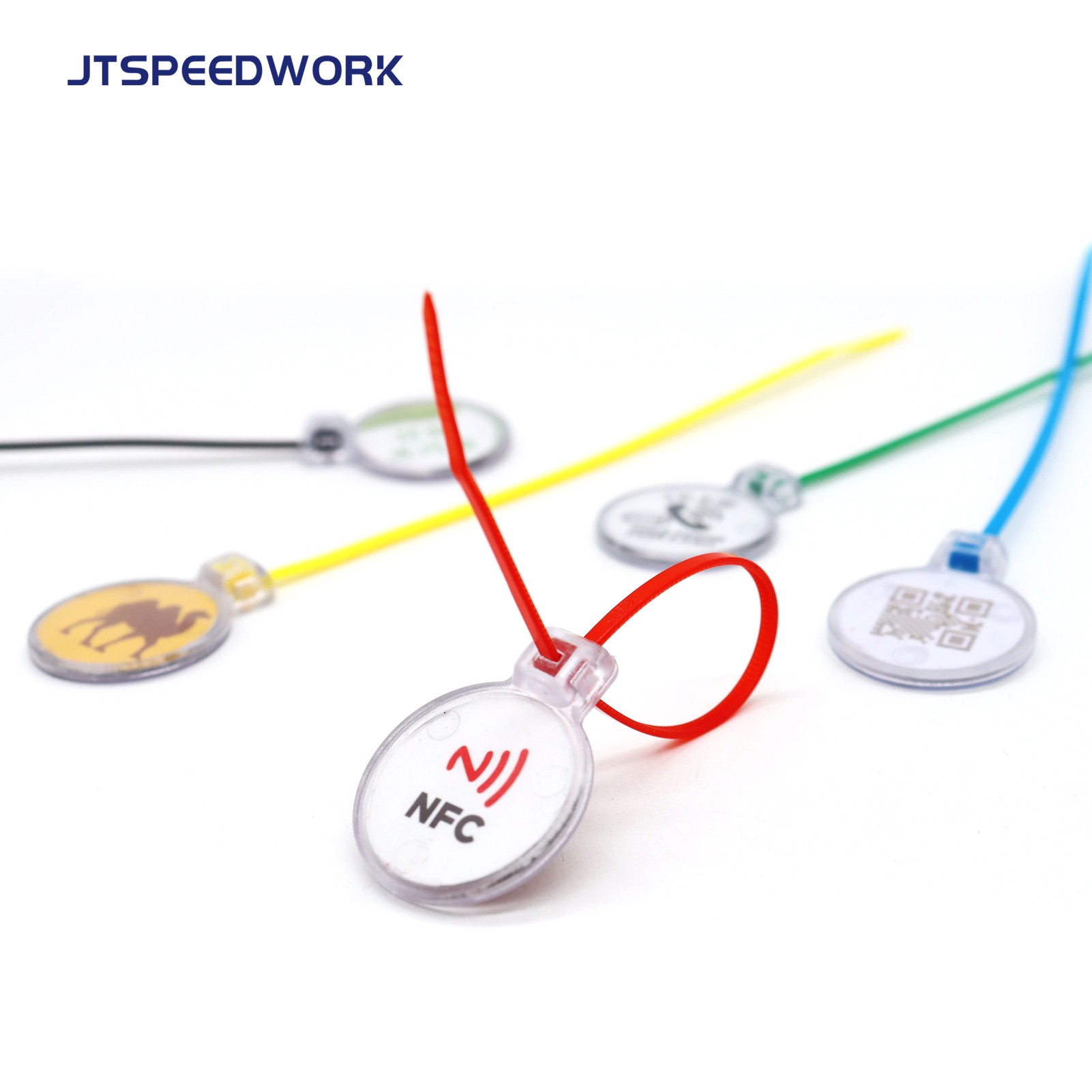 JT-ZD28T UHF/NFC/LF RFID-kabelstripsmerkelapp IP67