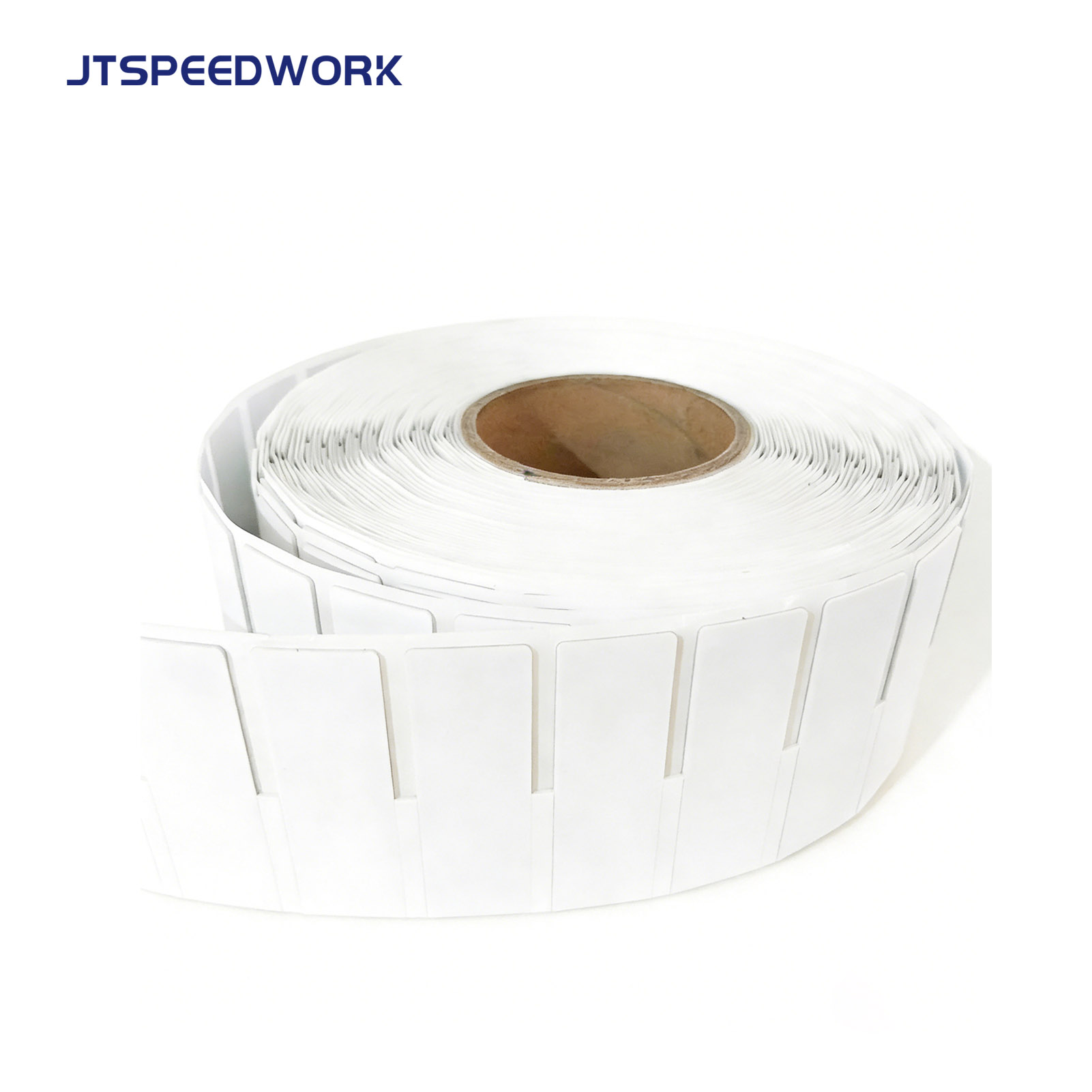 JT-K8025 80*25*1,26 mm 860–960 MHz UHF fleksibel utskrivbar RFID-etikett med metallutskrift Impinj Monza R6-P